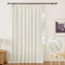KGORGE Übergardinen mit Kräuselband Linen Curtains for Living Room 1er-Set 240cm x 300cm(HxB) Vorhang Leinen Extra Breite Gardinen Beige Halbtransparent Leinenoptik Vorhänge, Hellbeige