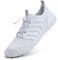 Mabove Strandschuhe Wasserschuhe Damen Schnell Trocknen Surfschuhe Schwimmschuhe Aquaschuhe Badeschuhe Barfussschuhe(Weiß, V011,36 EU)