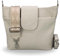 BRISE Umhängetasche Damen Echtes Leder ELLIE Handgemachte Crossbody Bag mit Ledergurt + Optionalen Breiten Gemusterten Riemen 6 Fächer Wasserdichte Schultertasche Made in Italy (Beige - 3)