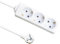 Base Multiple 3 Enchufes Cable 3m 3gx1,5mm Cobre 3500w Max