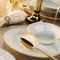 Vajilla de Porcelana Porland Mina - Vajilla de 18 Piezas Dorada – Vajilla completa y elegante