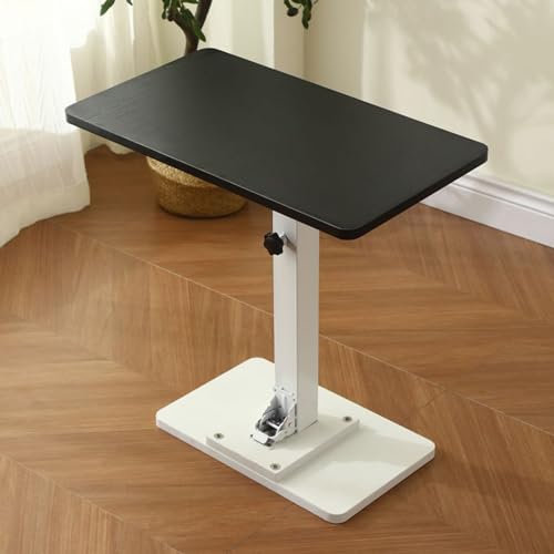 YLLSMGS Wohnmobiltische Wohnmobil Tisch Verbesserter Bootstisch Zusammenklappbar Höhenverstellbar für Terrasse Boot, Yacht(Black,60 * 35cm/24 * 14in)