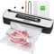 INKBIRD Machine Sous Vide Alimentaire, Appareils de Mise Sous Vide Avec Coupeur Intégré | 7 Modes de Scellage-Sec/Humide/Liquide, 130W Puissance Élevée- Joint Rapide, Indicateur LED, 10 Sacs, INK-VS05