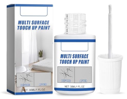 MADGININE White Enamel Touch Up Paint,Bath Paint,Bath Enamel Repair Kit Enamel Paint White Enamel Paint for Repairing Small Scratches,Blemishes and Cracks in Bathtubs and Ceramic Sinks (30 Ml)