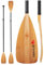 Abahub 2 in 1 Sup Kajak Paddel Aluminium Einstellbares Stand Up Paddle für Paddleboard, Aluminiumlegierung PU-beschichtete Schaft 172-213cm Kunststoff Nylon Klinge Bambus-Muster