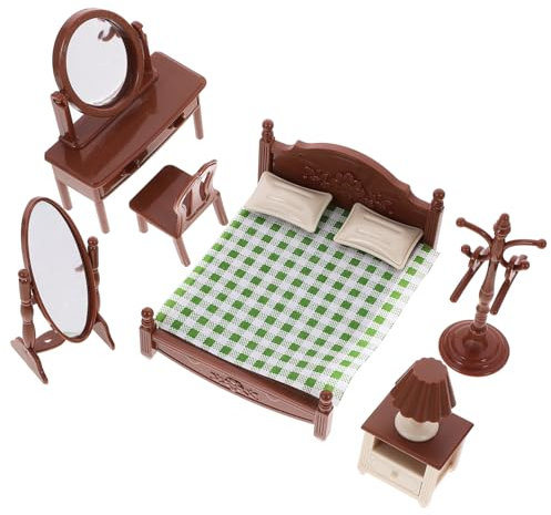 ERINGOGO 1satz Miniatur Puppenhaus Schlafzimmermöbel Realistische Dekoration Für Mini-häuser Spielzeug Für Geburtstag Und Festivals Teiliges Modellzimmer Zubehör