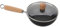 NOLITOY Induction Frying Pan Lid Mini Wok Pan Non Stick Surface Easy to Hold Heat Handle Versatile