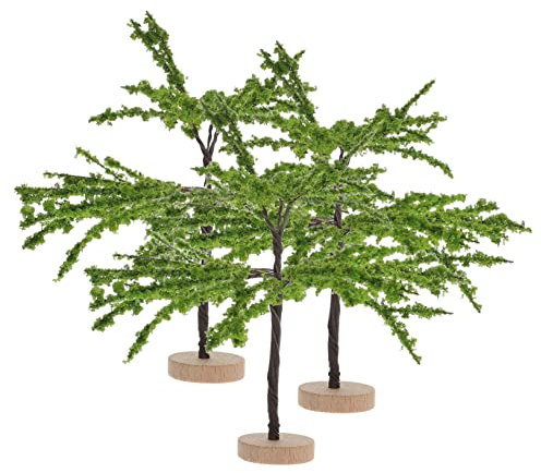 BESTonZON Landschaftsmodellbäume 10 Stück Kunststoff-miniaturbäume Für Die Eisenbahnlandschaft Oder Als Heimdekoration
