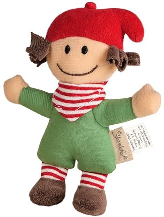 Sterntaler Spielzeug Wichtel - kleine Spielfigur für Babys und Kinder aus weichem Jersey Stoff - Spielzeug gefüllt mit Polyesterwatte - treuer Begleiter zum Entdecken, Kuscheln & Spielen, bunt