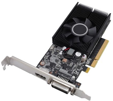 VBESTLIFE GT1030 4GB Graphics Card, DDR4 64 -Bit -GPU, PCIE 3.0 X4 Gaming -Grafikkarte, Desktop -Computergrafikkarte mit HDMI, DVI D -Ports