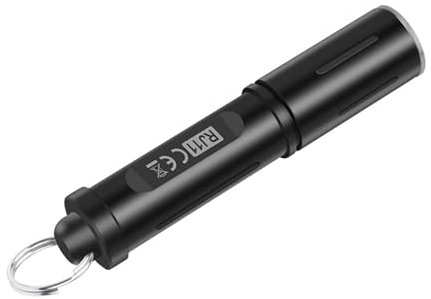 MLWSKERTY Petite lampe de poche LED lumineuse avec porte-clés pour activités de plein air