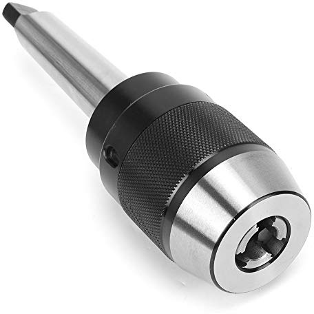 Drill Chuck mt3 Shank, MT3-APU13 Keyless Drill Chuck for Milling Machines - Ground Hardened Steel with High Grip and, Replacement, for Varying Processing Environments