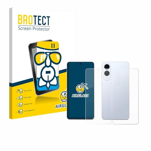 BROTECT Schutzglas für Samsung Galaxy S25 Edge | (Display+Rückseite) Transparenter Displayschutz Made in Germany Schutzfolie Panzer Folie Glas 9H Einfache Montage Clear