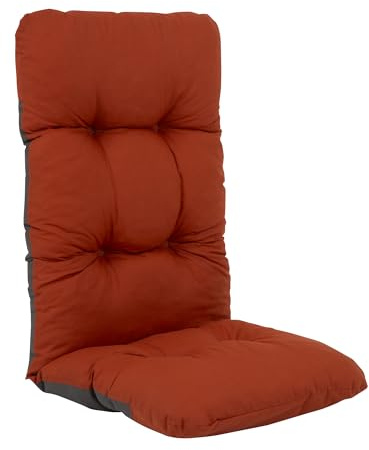 PATIO Hochlehner Auflage Malaga 118 x 48 cm Sitzpolster Taschen zur Befestigung für Gestell bis 45 cm breit mit Ø 18 mm Rohrdicke