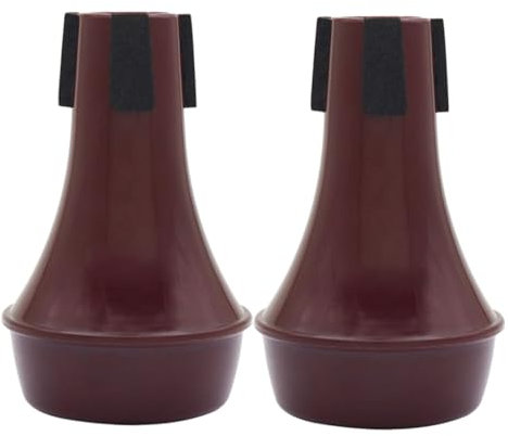 Milisten 2 Stück Trompetendämpfer Und Posaunendämpfer Aus Abs Kunststoff Leicht Halbgeschlossen Übungszubehör Für Leises Spielen Zu Hause Einfach Montierbar