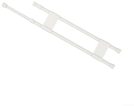 Honseadek Wohnmobil-Schrank-Sicherheitsstangen-Set, Innenaufbewahrung, Organizer, Van, Wohnwagen, Anti-Schock-Schranktürschloss-System mit soliden Stützstäben, weiß