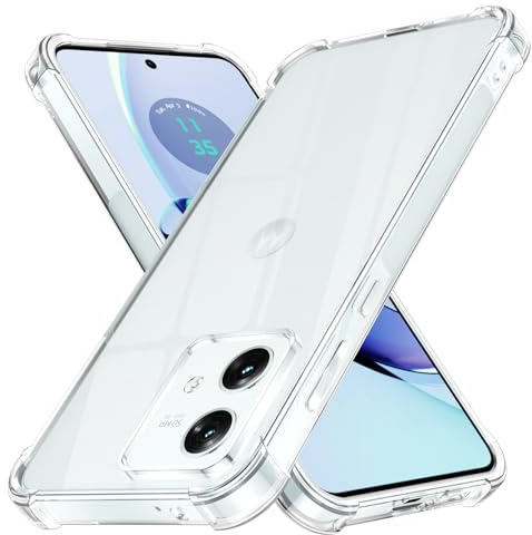 Pnakqil Hülle für Motorola G84,Nie Vergilbung Handyhülle Schutzhülle Case Cover mit Anti-kratzt Transparente und Rückseite Durchsichtig,Schutzhülle Dünn Cover für Motorola G84 5G 6.3