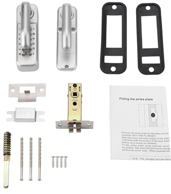 HETHLIF Serratura della Porta d'ingresso per Senza Chiave Serratura a Codice Maniglia della Porta con Tastiera Maniglia della Senza Chiave con Tastiera della con del Garage Codice per d'ingresso