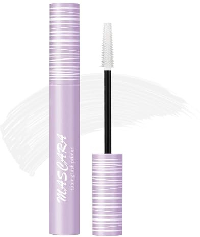Mascara Primer White, 5D Weiß Wimperntusche Wasserfest, Wischfest & Langlebig Mascara für Extra Volumen, Volumizing & Curl Wimpern Primer für Extrem Lange Wimpern, Augen Make-Up für Partys, Hochzeiten