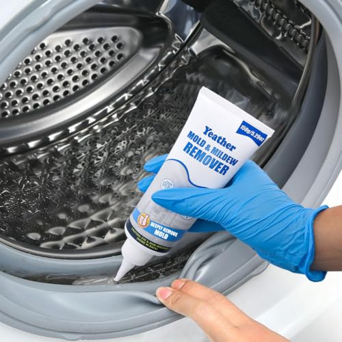 Yeather 300g (2x150g) Mold Magic Remover Gel for Washing Machine Cleaner - Refrigerator Strips, Tile Grout, Kitchens, Showers, Bathrooms Cleaner