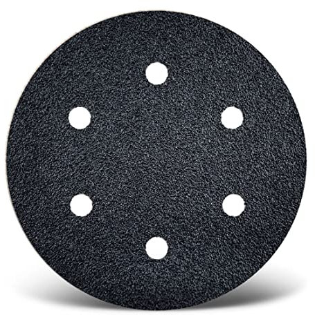 MENZER Black Klett-Schleifscheiben, 225 mm, 6-Loch, f. Trockenbauschleifer, Siliciumcarbid (10 Stk.) K16