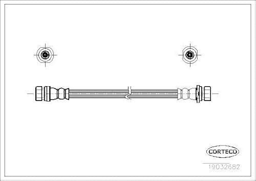 Corteco 19032682 Bremsschlauch hinten