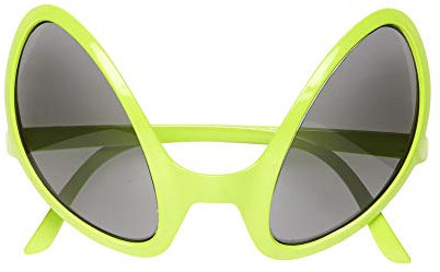 W WIDMANN MILANO Party Fashion 0347O - Brille Außerirdischer, Partybrille, Kostümzubehör, Accessoire, Halloween, Karneval
