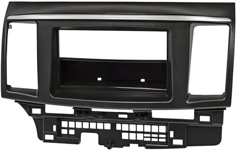 tomzz Audio 2437-010 Doppel DIN Radioblende kompatibel mit Mitsubishi Lancer 2008-2017 schwarz