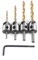 Titan Beschichtetes Holzbearbeitungs Senkbohrer Set HSS Zimmerei Reibahlen Kernbohrer Fasen Senkkopf(3-6mm (3/4/5 / 6mm))