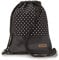 By-Bers LEON Tasche Turnbeutel Rucksack Sportbeutel Gym Bag Gymsack Hipster Fashion, Punkte_schwarzweiß, flach 34cmx45cm +-1cm