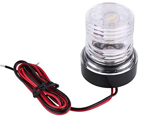 Keenso 12V LED Navigationslicht für Boote Marine Boote Ankerlicht Yacht Ankerlicht Rundum 360° Weiß Wasserdichtes LED Ankerlicht Universal Segelsignallicht