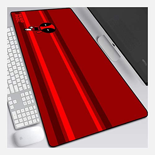 IGIRC Mouse Mat Deadpool 900X400mm Mouse Pad,Perfect precision and speed Gaming Mouse Mat with 3mm-Thick Base,for notebooks, PC, B