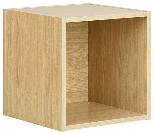 Hartleys Oak Effect Vinyl Record Storage Box - Choice Of Size