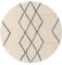 benuta Pure Wollteppich Berber - 100% Wolle handgeknüpft - Rund & im Style: Berber, Traditionell, Natural Living - Pflegeleicht für Wohnzimmer Schlafzimmer | Cream | ø 150 cm rund