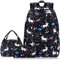 SCIONE Backpack for School Kids Girls Cute Canvas School Bag with USB Charging Port,Backpack for School Boys with Pencil Case and Lunch Bag
