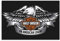 Huangchen Kunstdruck auf Leinwand, Harley Davidson mit Adler-Logo, Modern, 60 x 90 cm, Wanddekoration für Wohnzimmer