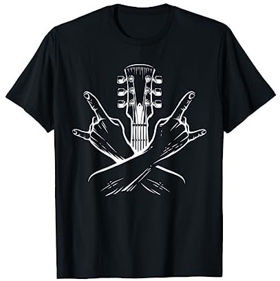 E-Gitarre Gitarristen Heavy Metal Rock Musik Band T-Shirt