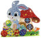 NSXIN 5D Diamond Painting Ostern Deko, DIY Diamant Malerei Bilder Kit Ostern Ornamente, Handwerk Applique Mosaik Hase Ostereier, Strass Kristall Dekoration Geschenk (Typ A)