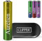 KDO MAGIC - Clipper personnalisé - Briquet en métal gravé avec Un prénom - Boite Coffret Cadeau - Plusieurs Coloris (Vert/Jaune)