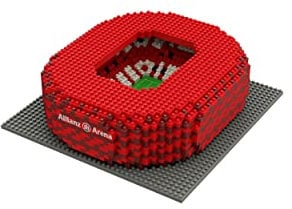 FOCO Offizielles Lizenzprodukt FC Bayern München Allianz Arena 3D-Mini-Fußballstadion BAU-Set