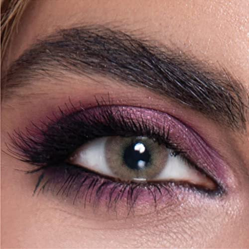 LA' BELLA farbige Kontaktlinsen COCO – MILANO SERIE, stark deckende Monatslinsen für 3 Monate, Hell-Braune Farblinsen, perfekt für dunkle Augen - 1 Paar, Ohne Linsenbehälter