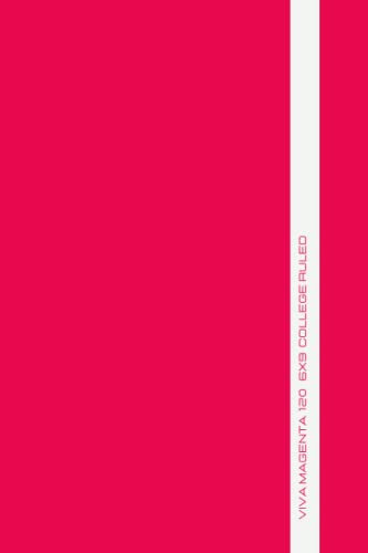 Viva Magenta Notebook / Pantone Colour of the Year 2023 / 120 pages| college ruled| 6 x 9| A5