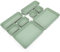Belle Vous Set 8 Piezas Cestas Organizadoras de Cajones - Bandejas Organizadoras Verde - Cajitas para Separar Cajones en Baño, Oficina, Dormitorio o Cocina - Cajas para Maquillaje, Joyas y Utensilios