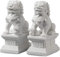 Siunwdiy Chinesische Feng Shui Deko,FOO Dogs Statue,Löwen Stein Statue,Einzugsgeschenke zum Umzug, Hauseinweihung,11cm/4.33in
