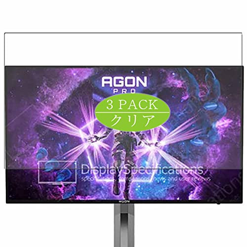 VacFun 3 Piezas Protector de Pantalla, compatible con AOC AGON Pro AG276QZD 26.5 Monitor, Screen Protector Película Protectora (Not Cristal Templado)