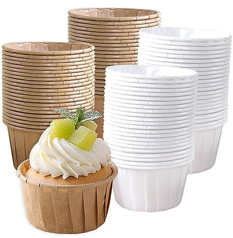 Muffinförmchen Papier Klein 100 Stk Mini Muffins Papierförmchen Muffinform Papier Muffin Cupcake Förmchen für Geburtstage Hochzeiten Party