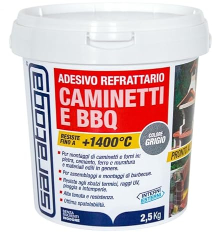ADESIVO REFRATTARIO CAMINI BBQ KG.2,5
