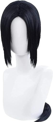 Anime Uchiha Itachi Cosplay Perücke, schwarze lange gerade Perücken mit Bangs Cosplay Frauen mit Perücke