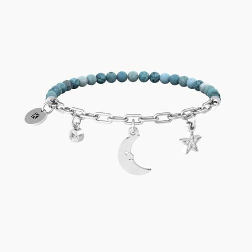 KIDULT - Bracciale in acciaio 316L agata cristalli | Symbols