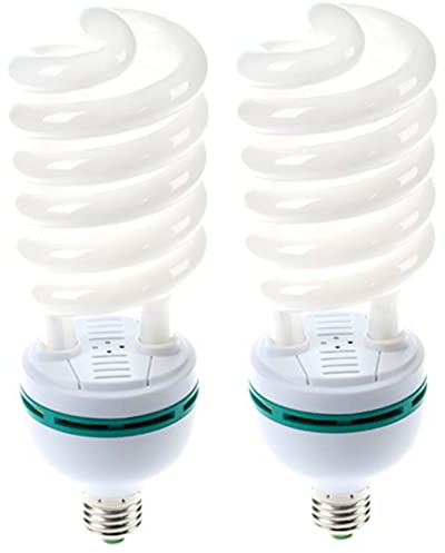 Fegtrty 2X 105W (525W ÄQuiv.) 5500K Fotografie Tageslicht E27 Fassung CFL Birne